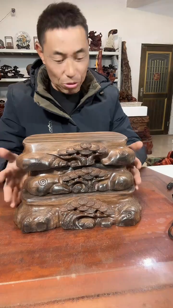 木亮*红木随形创意底座yyds