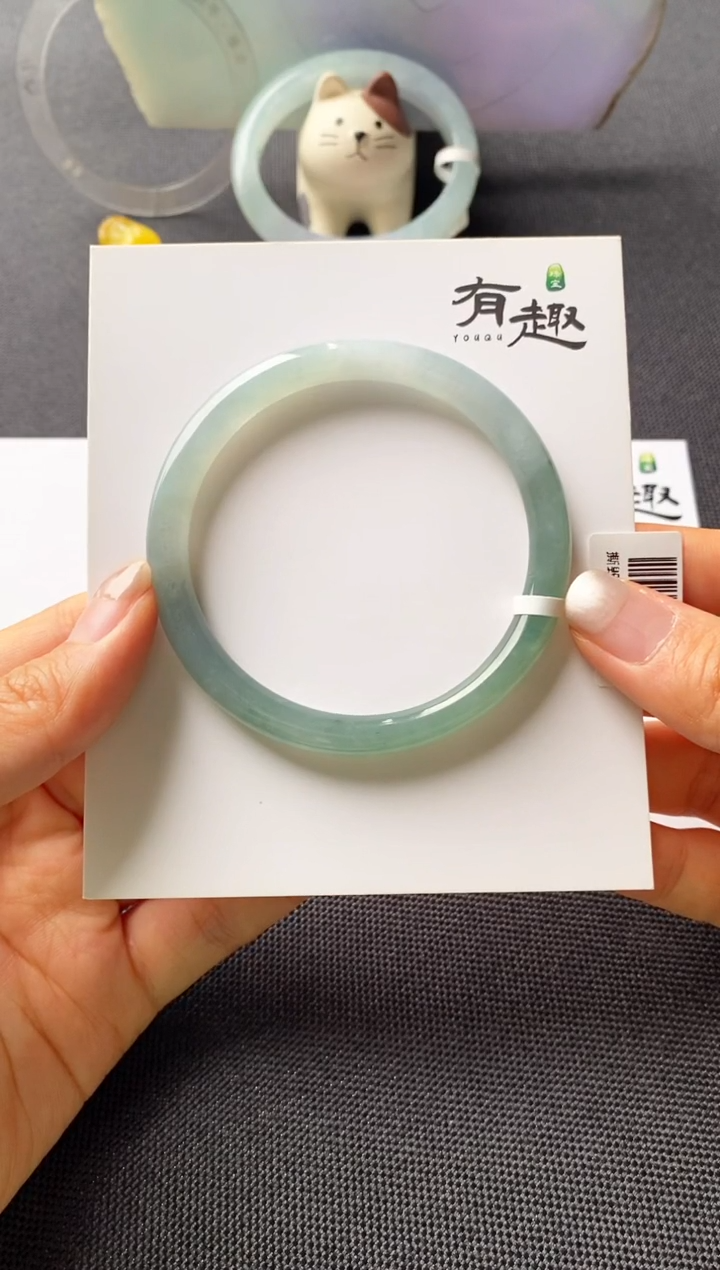 翡翠手镯未镶嵌55圆条