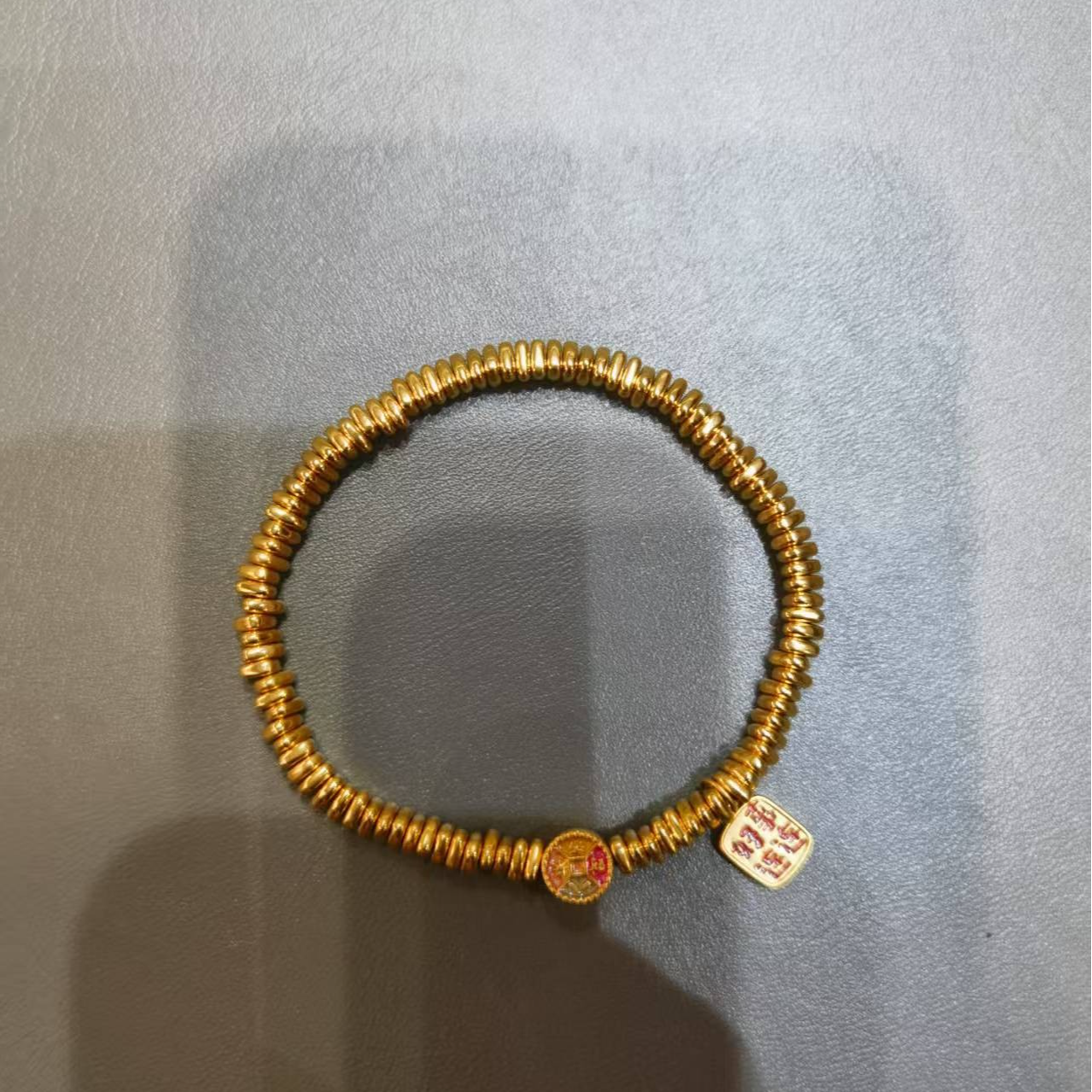 【甄芝系列】足金999  八方好事连连三角盘缠