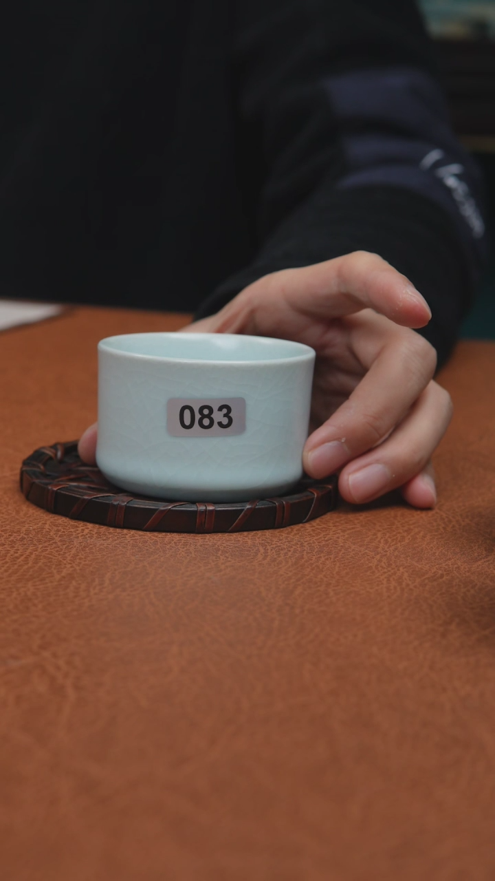 【闪购商品】杯汝州原产地原矿釉月白直口杯