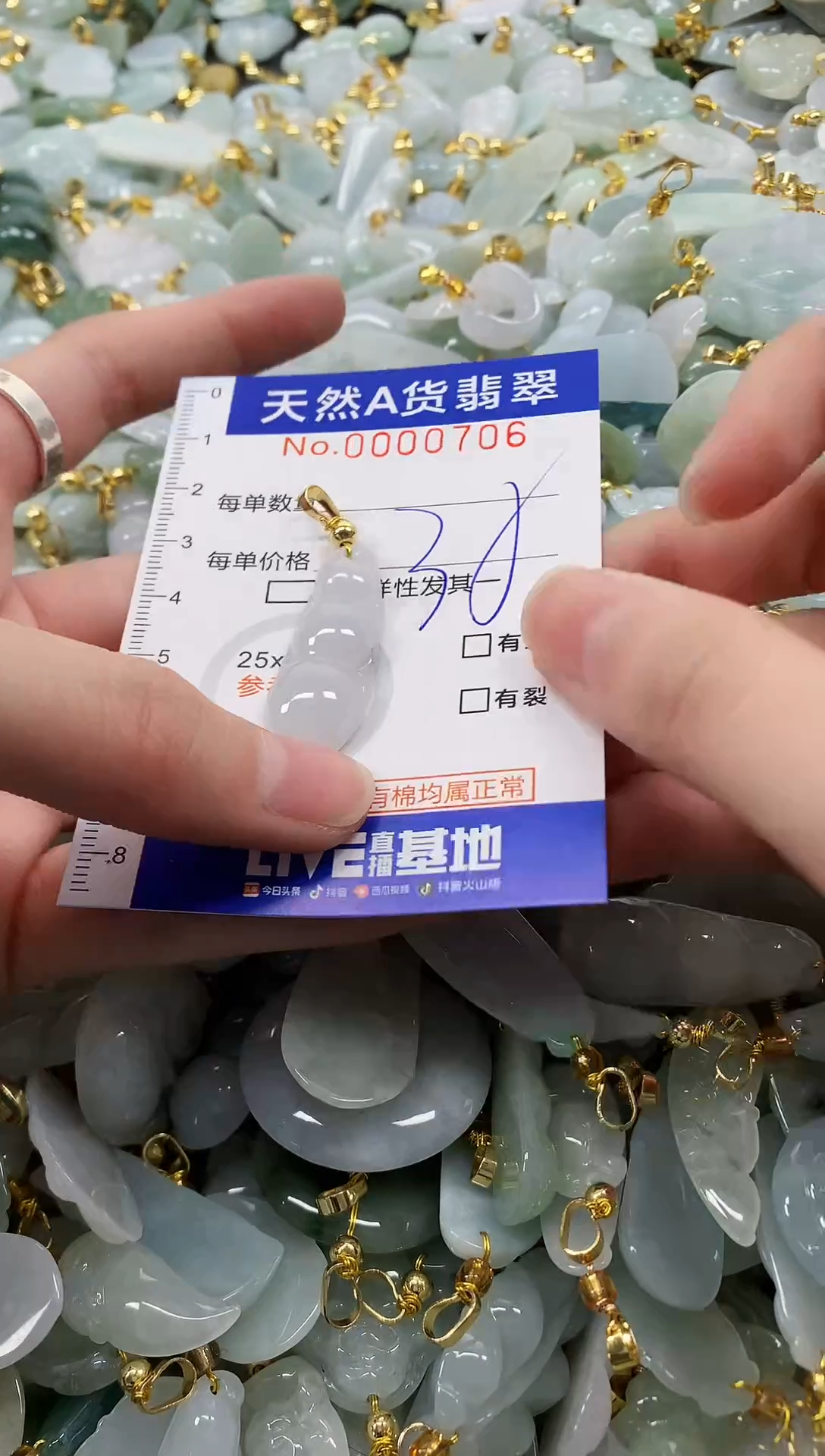 颈饰未镶嵌翡翠天然a货翡翠