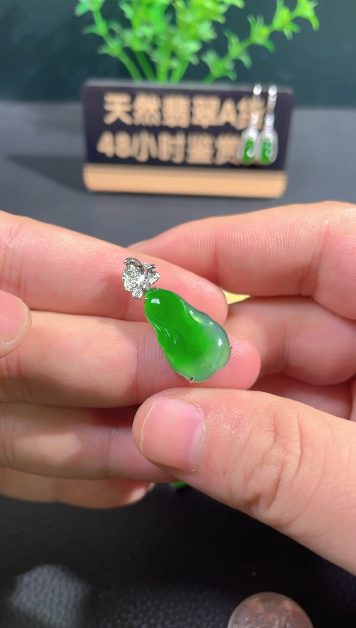 【闪购商品】翡翠颈饰18K金镶嵌翡翠