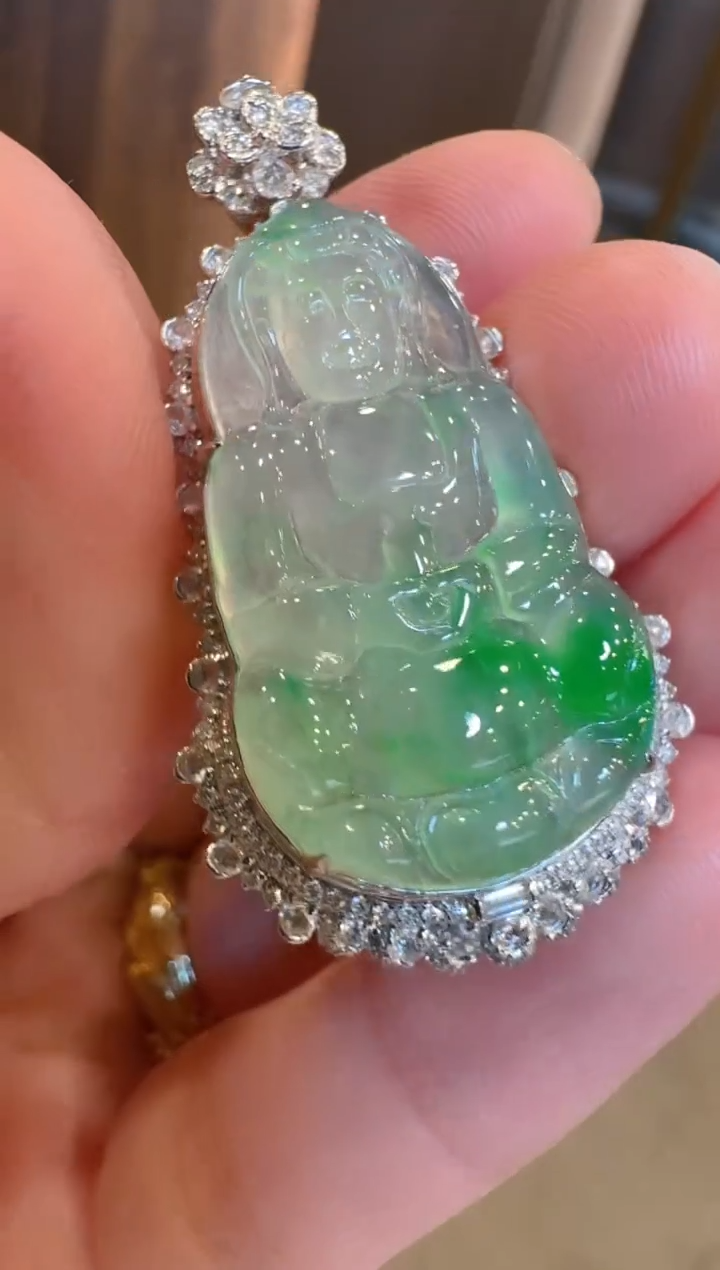 【闪购商品】翡翠颈饰18K金镶嵌多样性团购发一件