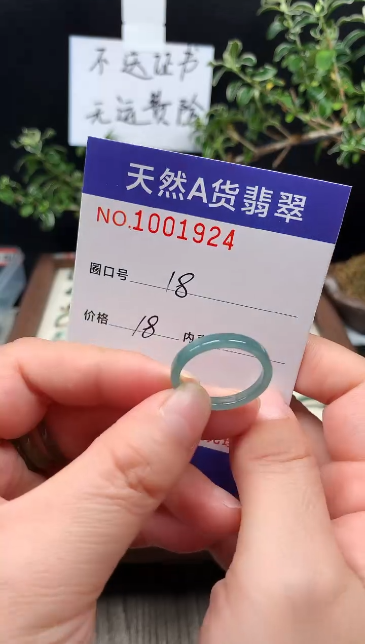 未镶嵌戒指翡翠18#