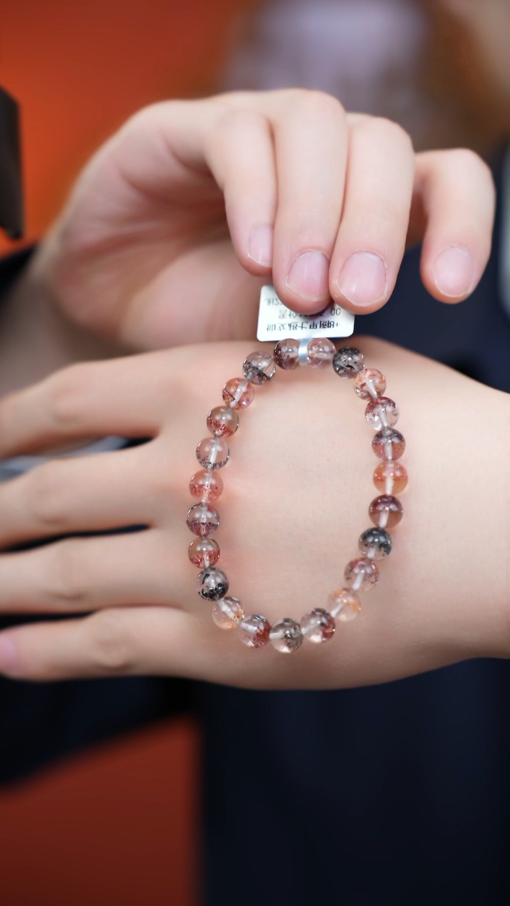 【闪购商品】水晶手链未镶嵌c049 超七手链8mm+