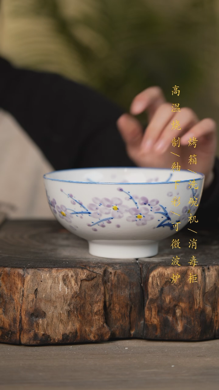 【闪购商品】瓷片景德镇高温釉下彩可微波烤箱洗碗机