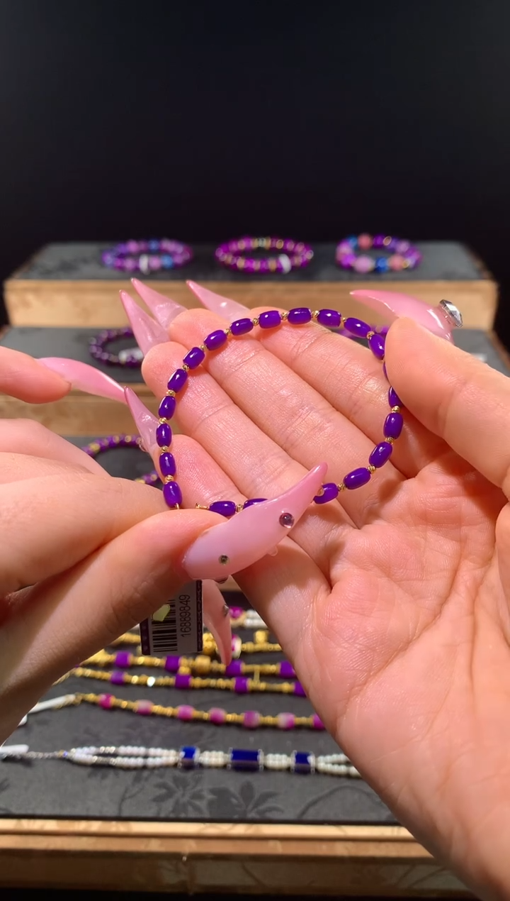 苏纪石（舒俱来）18K金镶嵌.幸**满手链