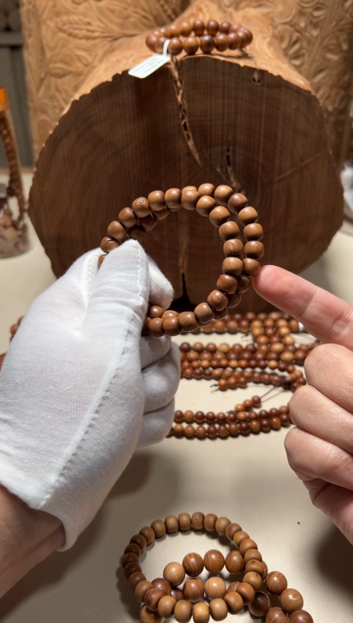 【闪购商品】檀香木手串/手链老山檀香8/9单圈黑肉瑕疵福利