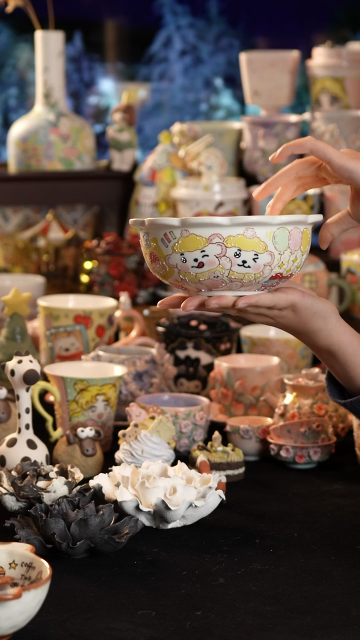 其他陶景德镇釉下彩手绘设计师款陶瓷