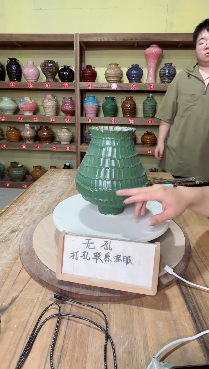 摆件056口径10高25误差2公分默认微瑕