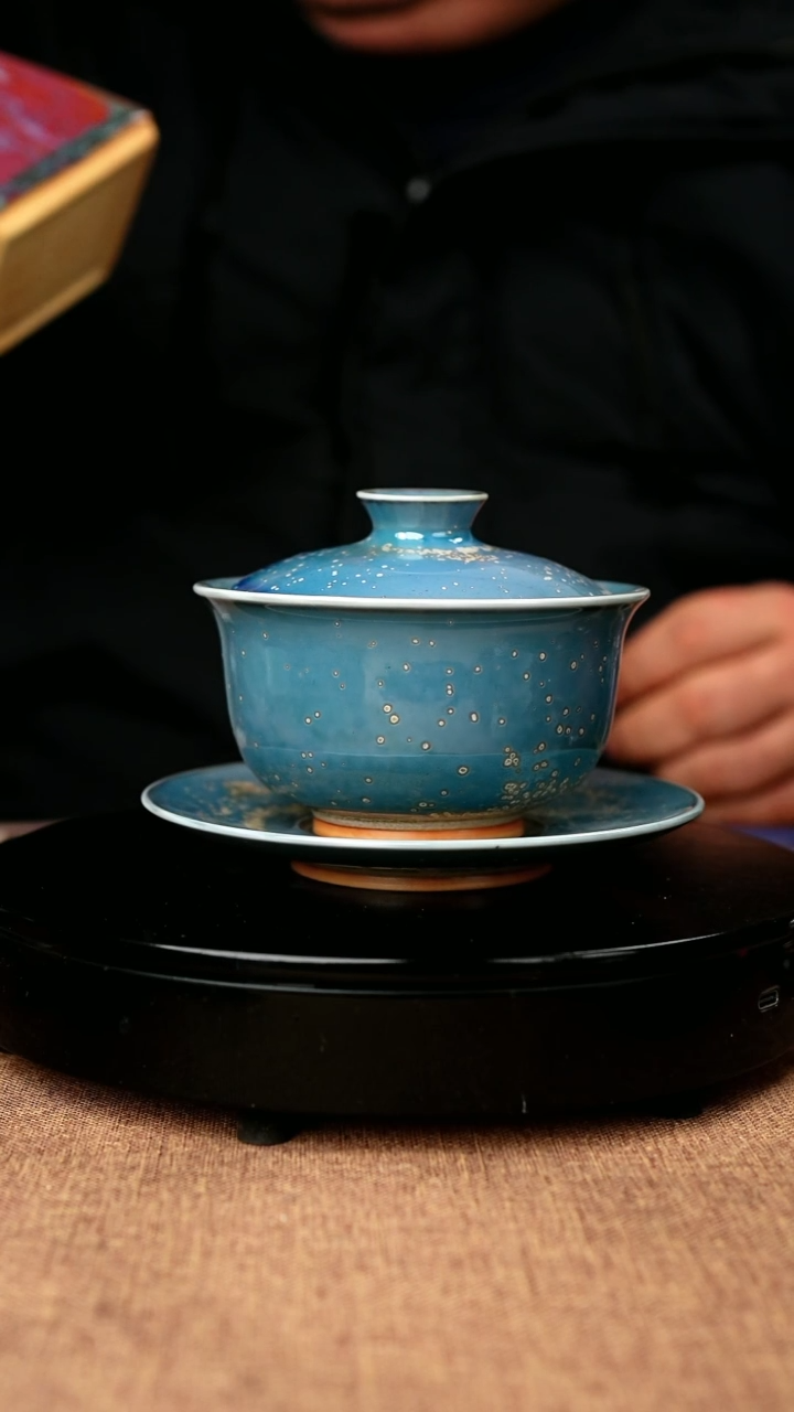 【闪购商品】191#国工一级品原矿钧瓷炉钧釉盖碗