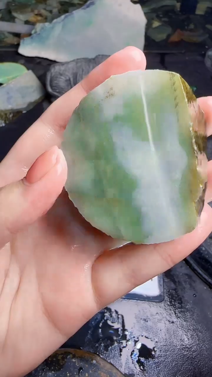 未镶嵌挂件翡翠随****）天然翡翠054