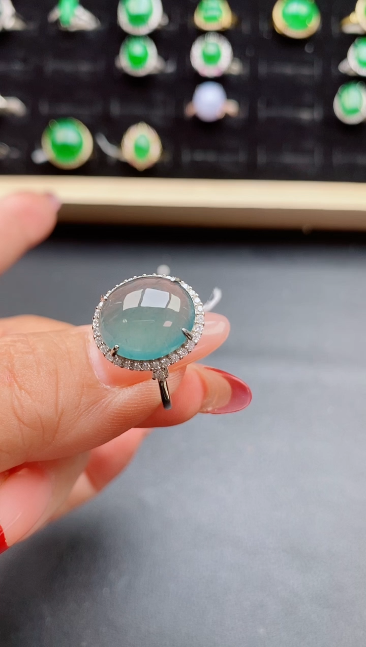 【闪购商品】翡翠戒指银S925镶嵌321321