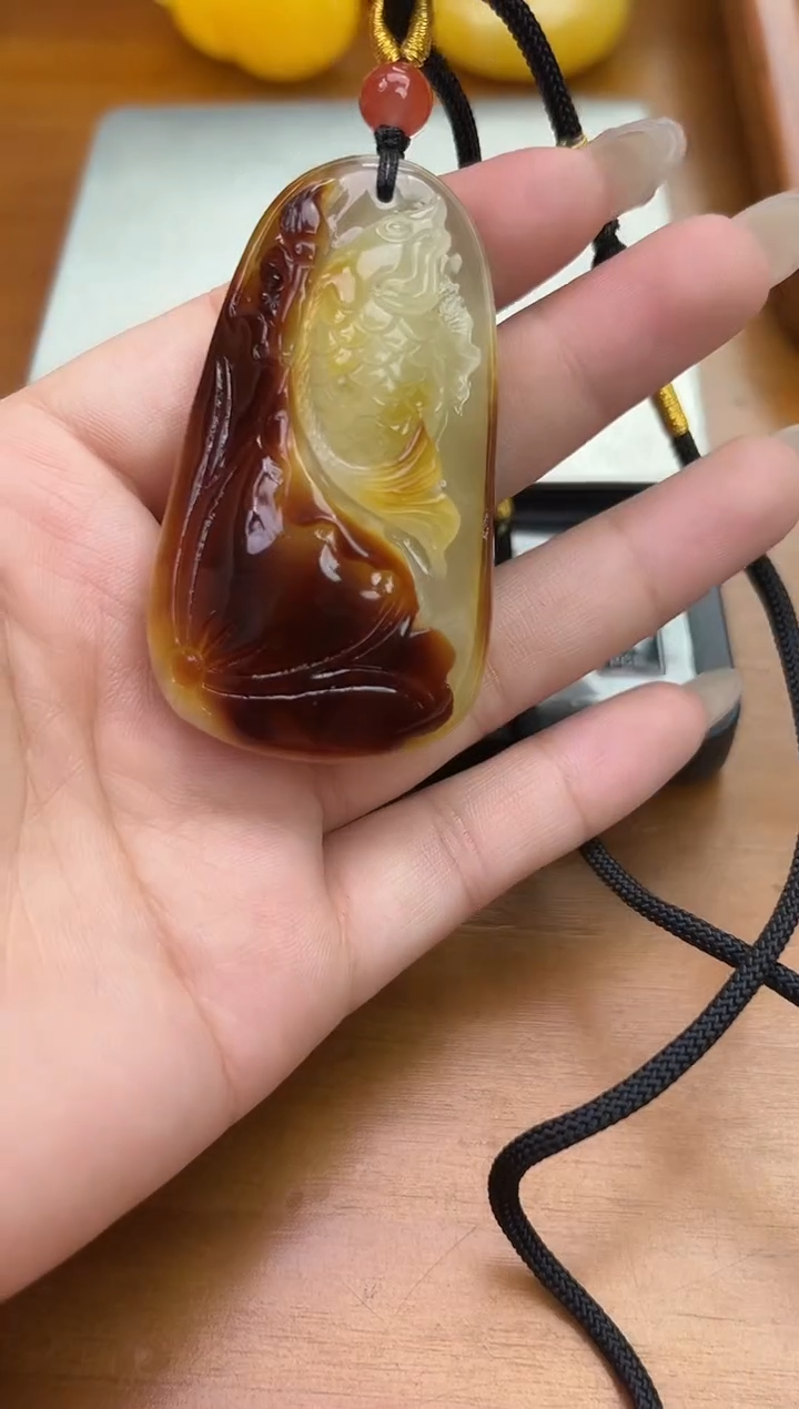 裸石琥珀未镶嵌琥珀蜜蜡吊坠