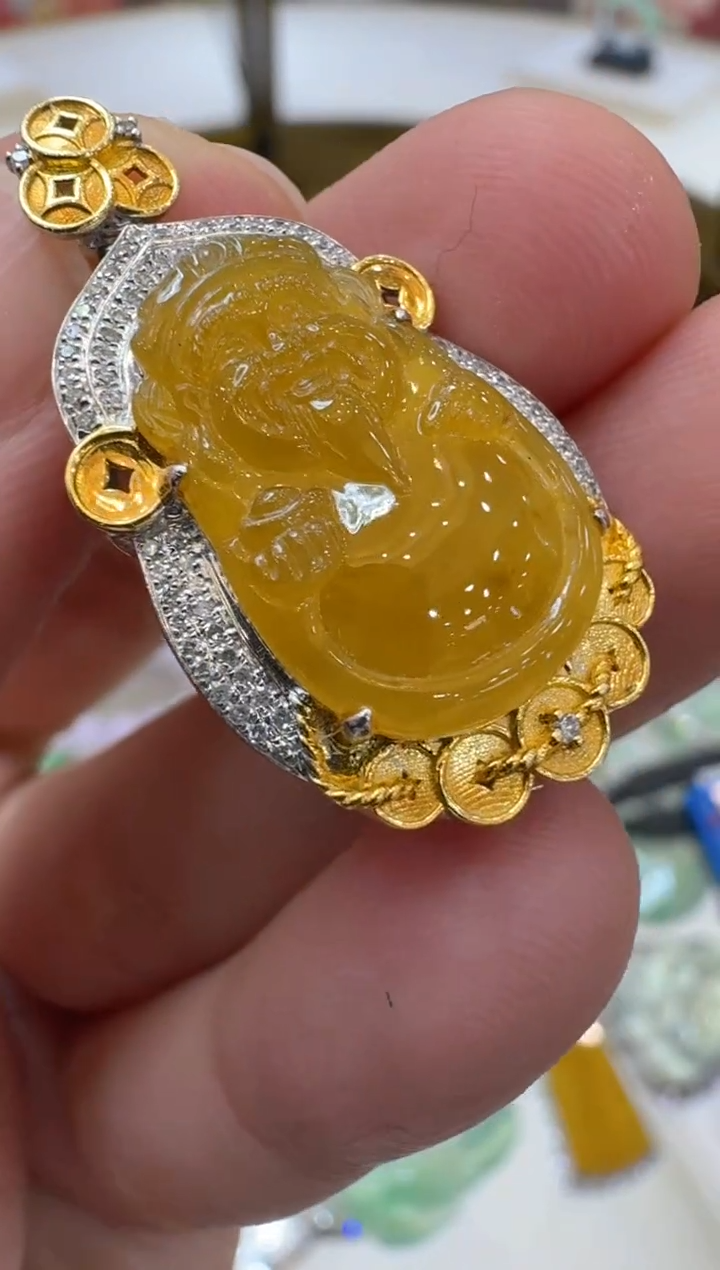 【闪购商品】翡翠吊坠(不含链)18K金镶嵌多样性团购发一件