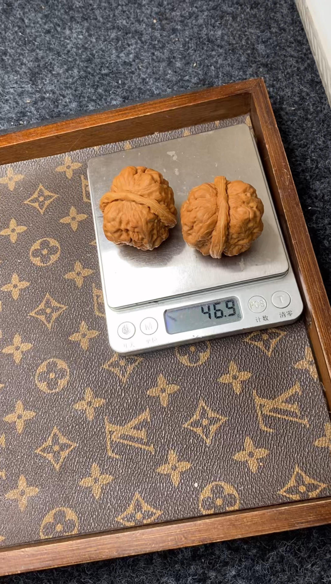 把件文玩核桃B68号43尺蛤蟆头