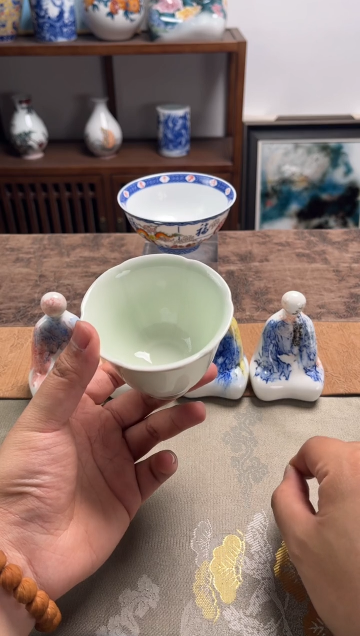 【闪购商品】 景德镇文祥窑手工釉下彩单杯