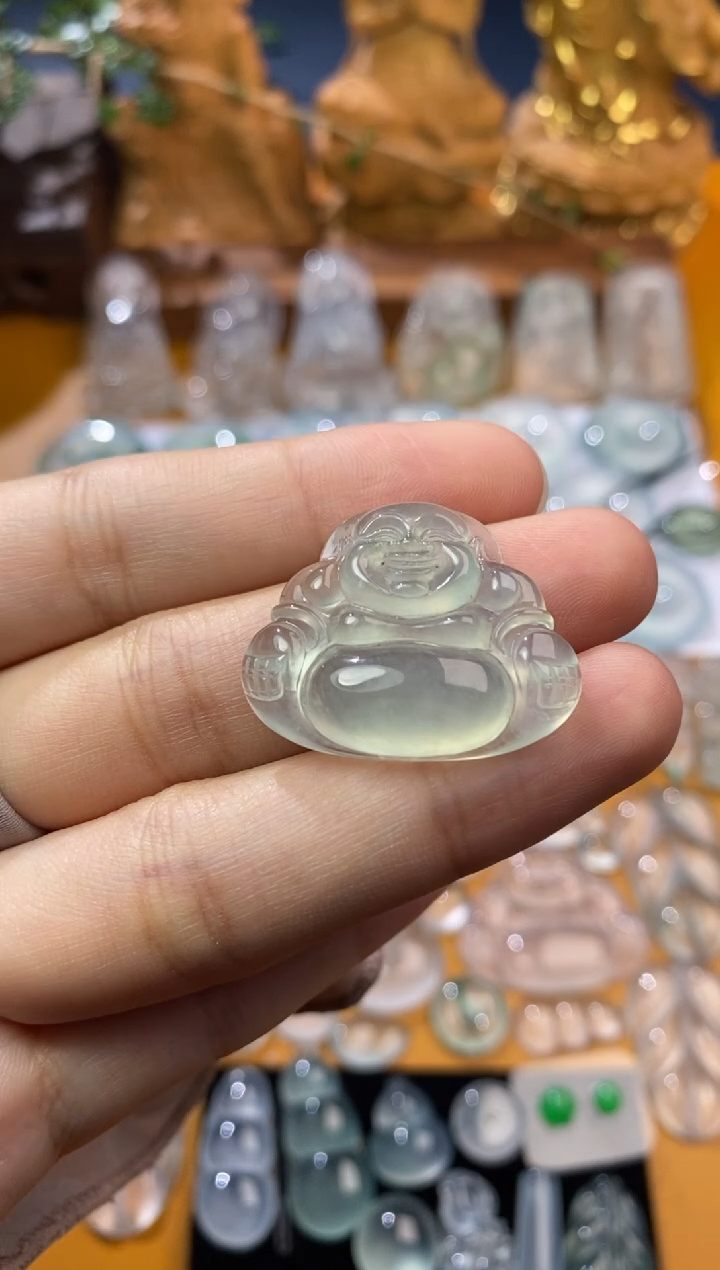 【闪购商品】定制翡翠未镶嵌佛公23.5*28.5*6.5