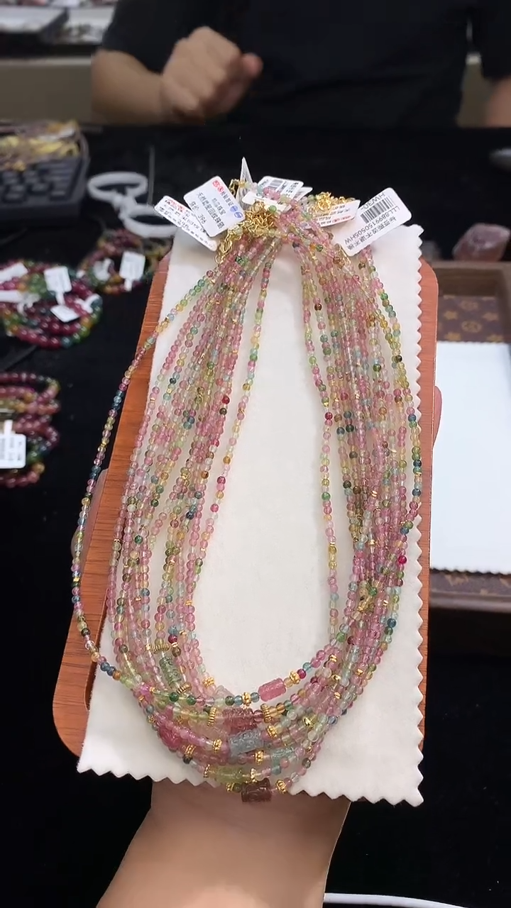 未镶嵌手链碧玺独家设计款项链多样性发其一