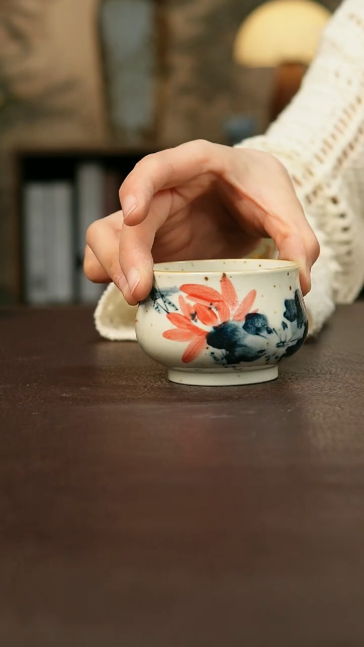 景德镇陶瓷杯碗柴烧多人