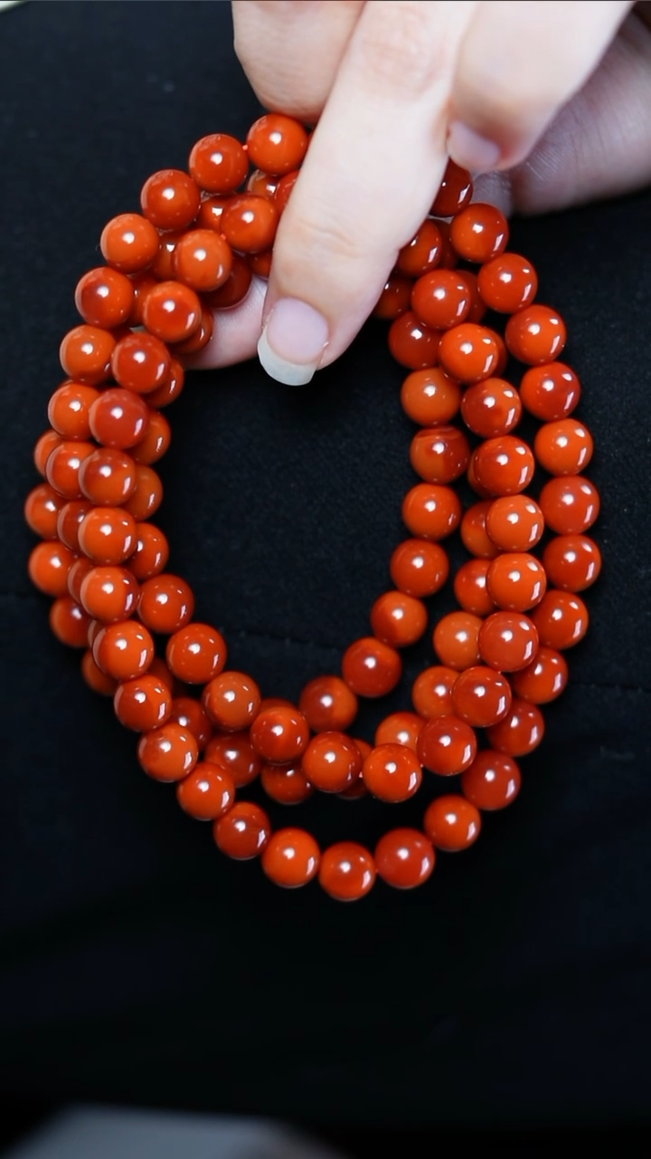 【闪购商品】南红玛瑙手串未镶嵌柿子@@SCSZ多-7.5mJ手工