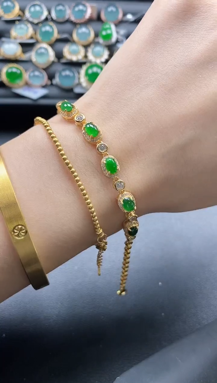 【闪购商品】翡翠戒指银S925镶嵌1111-