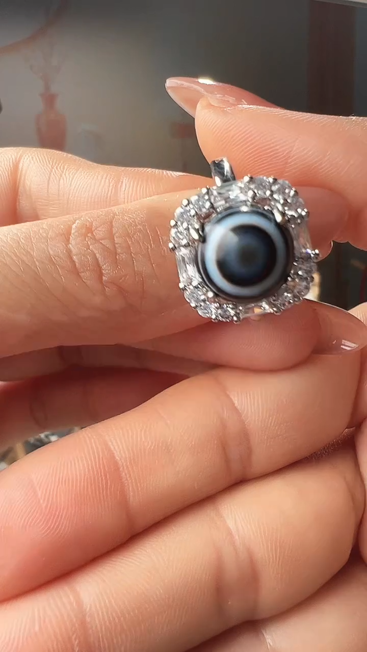 未镶嵌颈饰玛瑙/玉髓戒指