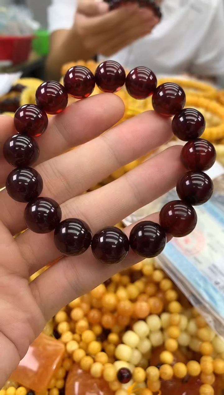 裸石蜜蜡未镶嵌手串
