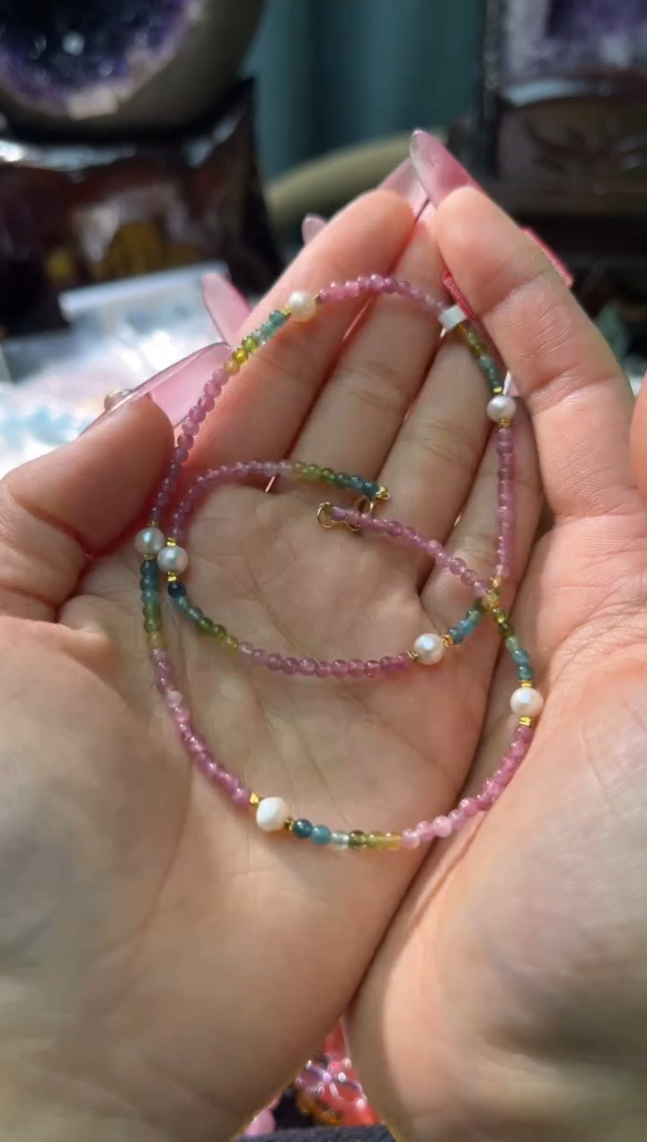 【闪购商品】碧玺·银S925镶嵌10多样性发其一/