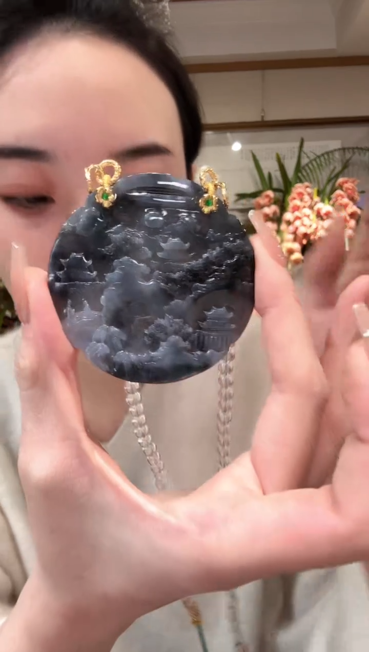 【闪购商品】翡翠颈饰未镶嵌国风