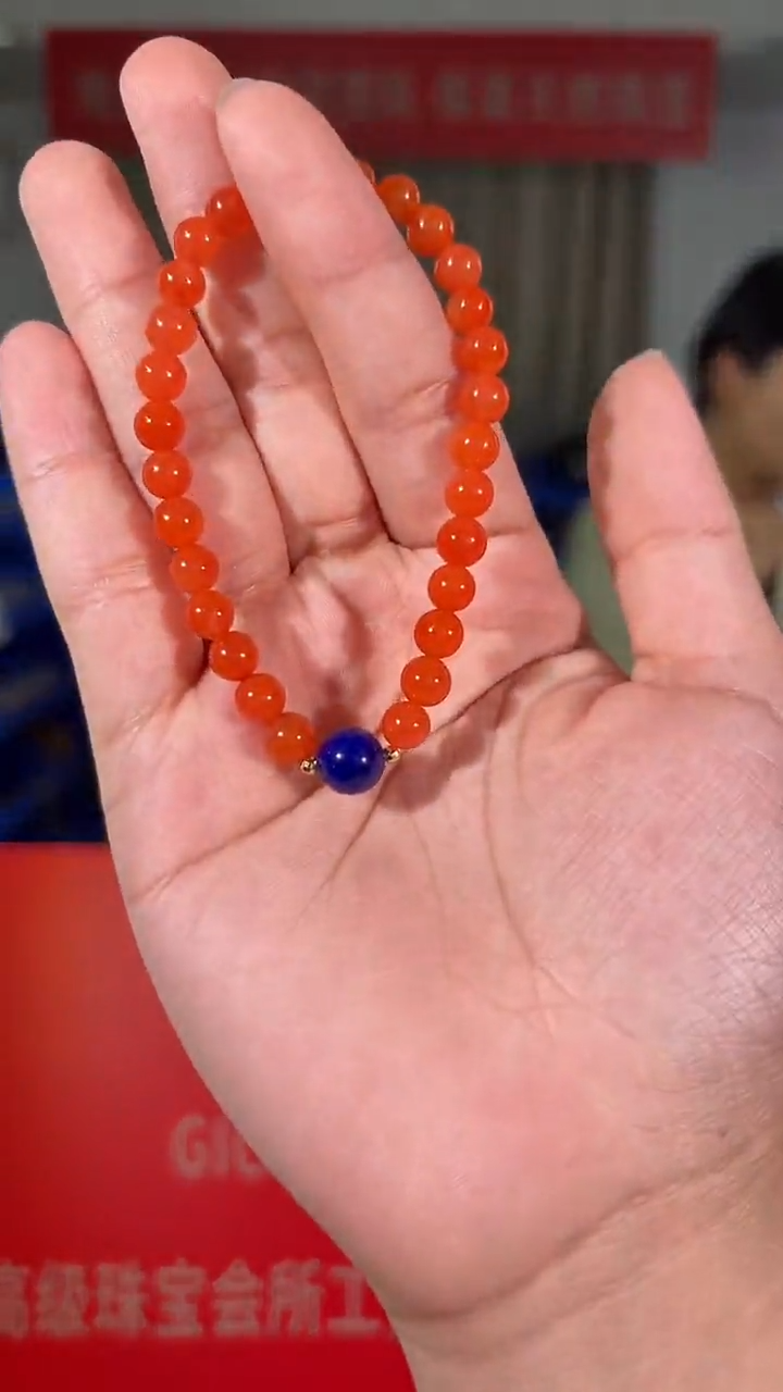 【闪购商品】南红玛瑙手串未镶嵌6mm保山冰红南红手串单圈