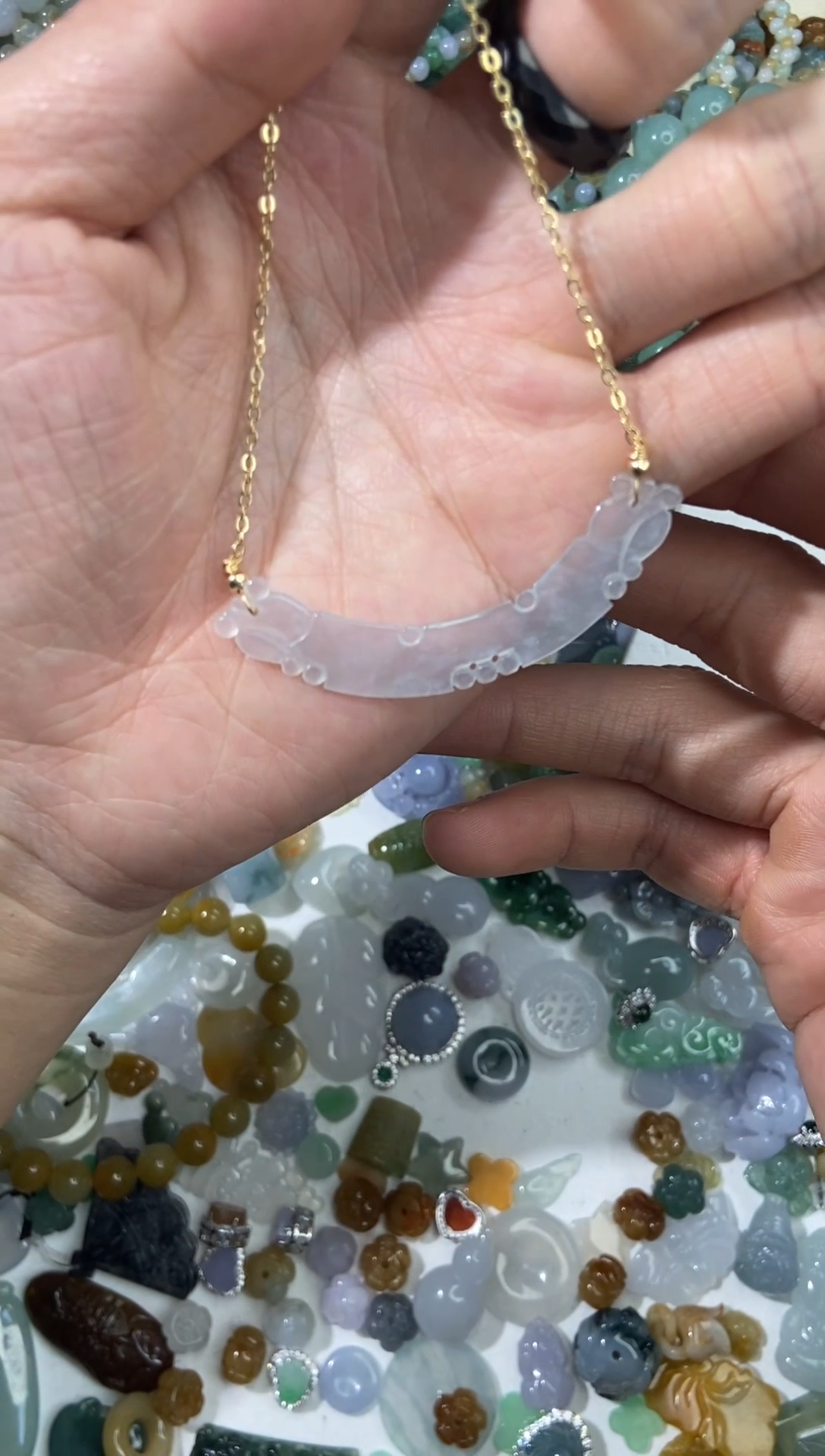 【闪购商品】翡翠颈饰未镶嵌【闪购商品】 天然翡翠 