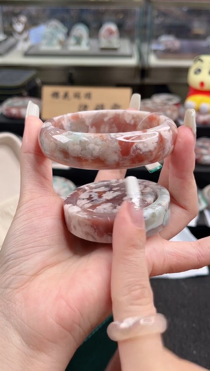未镶嵌手镯石英质玉尘*丷圈口（赠品镯心）