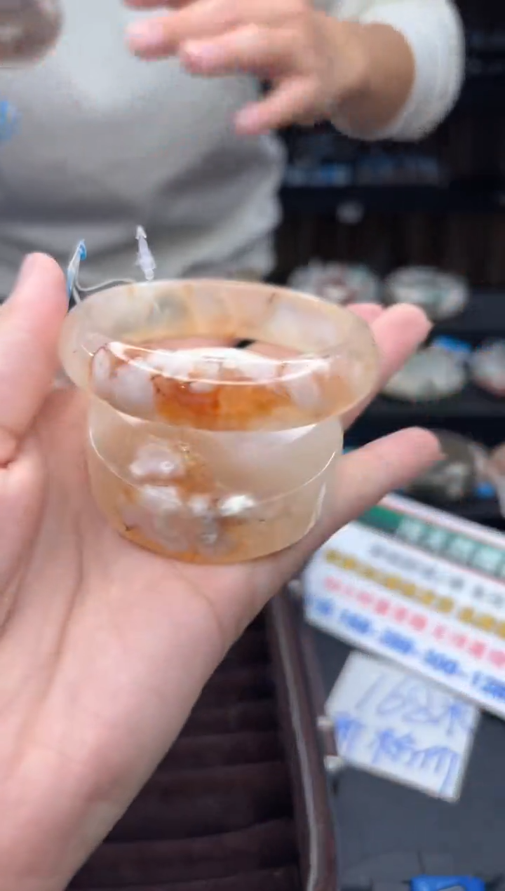 【闪购商品】石英质玉手镯未镶嵌617（56圈赠送镯心）