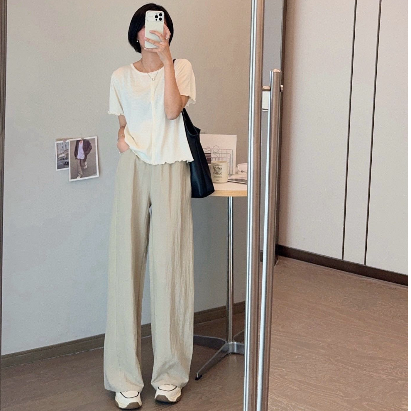 天丝+亚麻！超透气柔软肌理夏季日系宽松复古阔腿休闲裤长裤女士