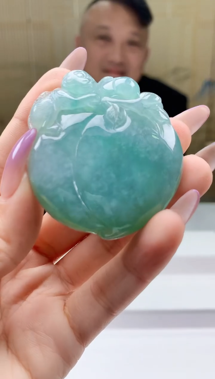 【闪购商品】定制翡翠未镶嵌4969ty-毛货挂件159