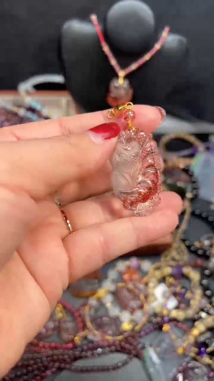 【闪购商品】水晶颈饰未镶嵌【百晶灵儿】天然定制款