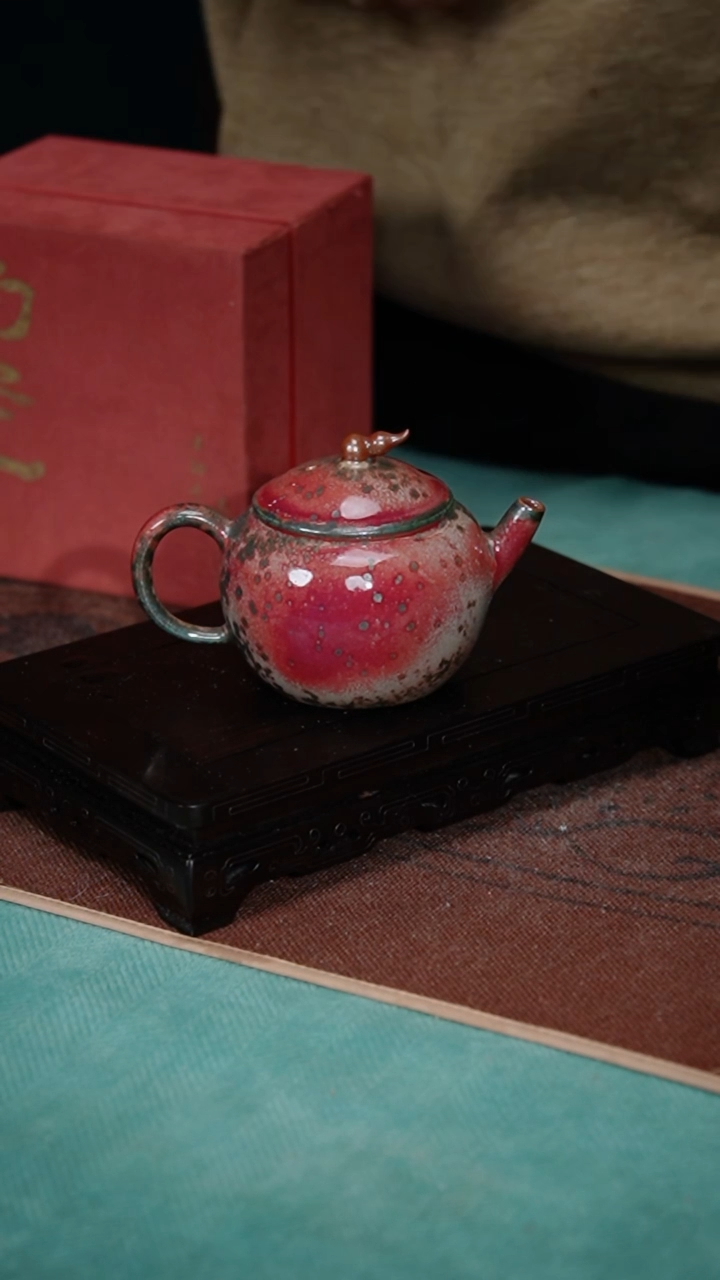 【闪购商品】306-1圆葫芦壶（炉钧釉）