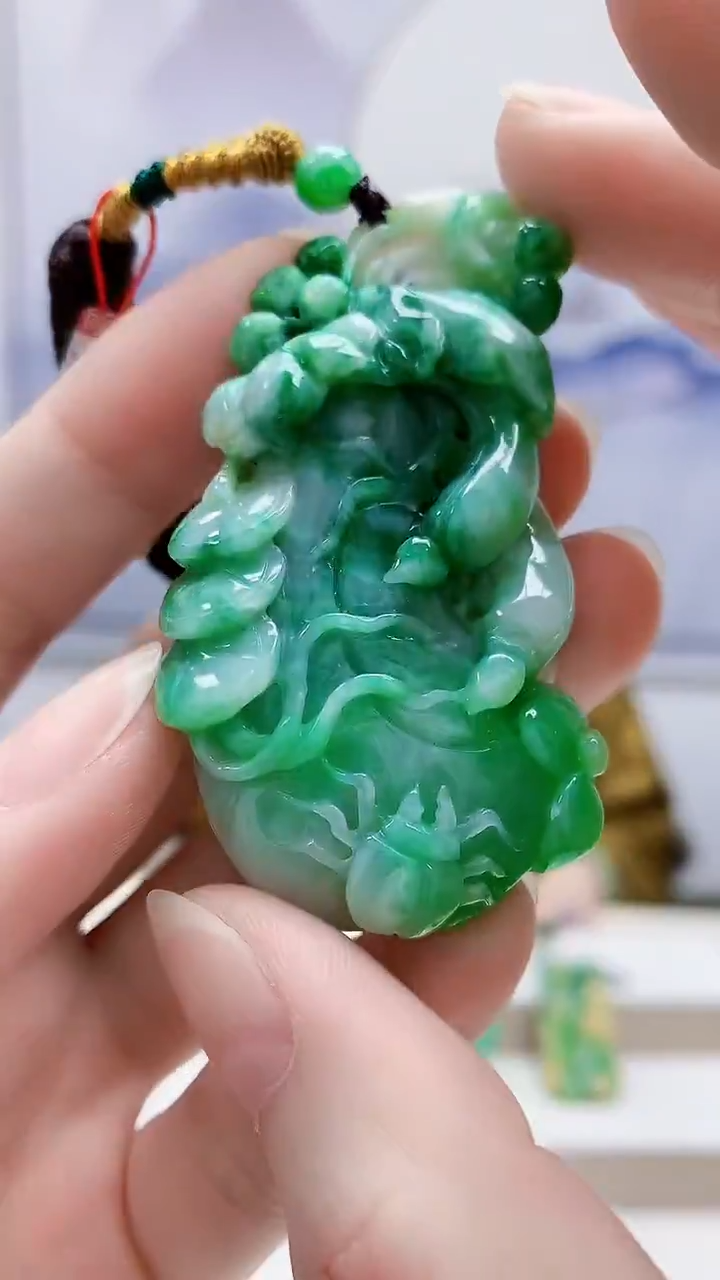 未镶嵌定制翡翠4852ry-毛货挂件37