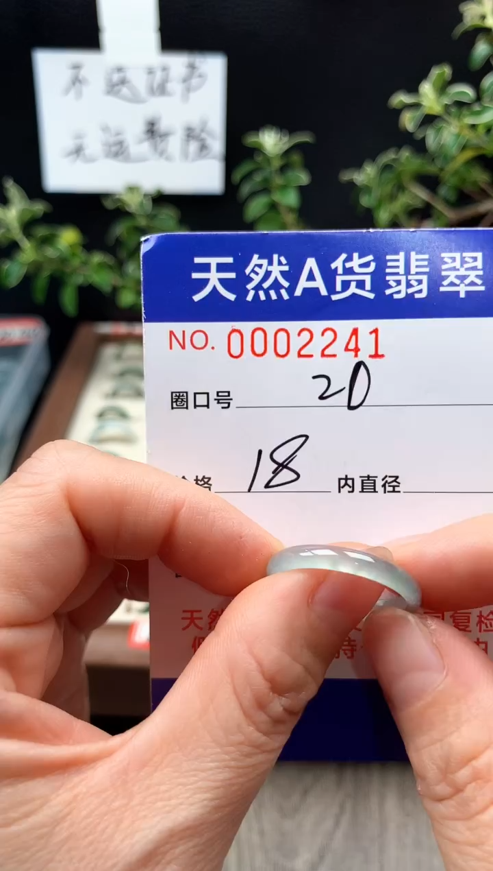 未镶嵌戒指翡翠20#