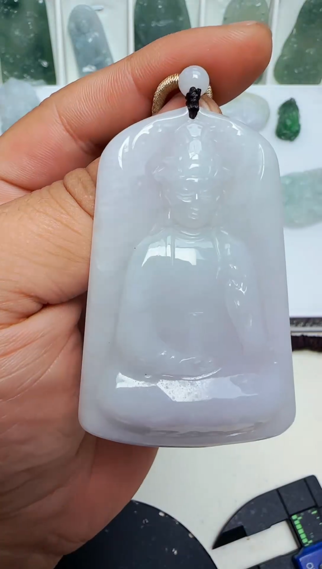 【闪购商品】翡翠颈饰未镶嵌缅甸天然A货翡翠