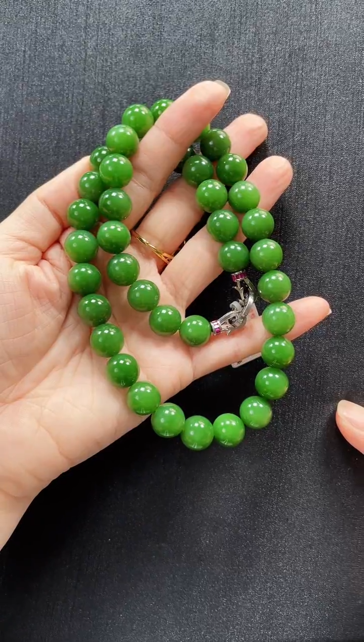 和田玉未镶嵌项链多样性发一