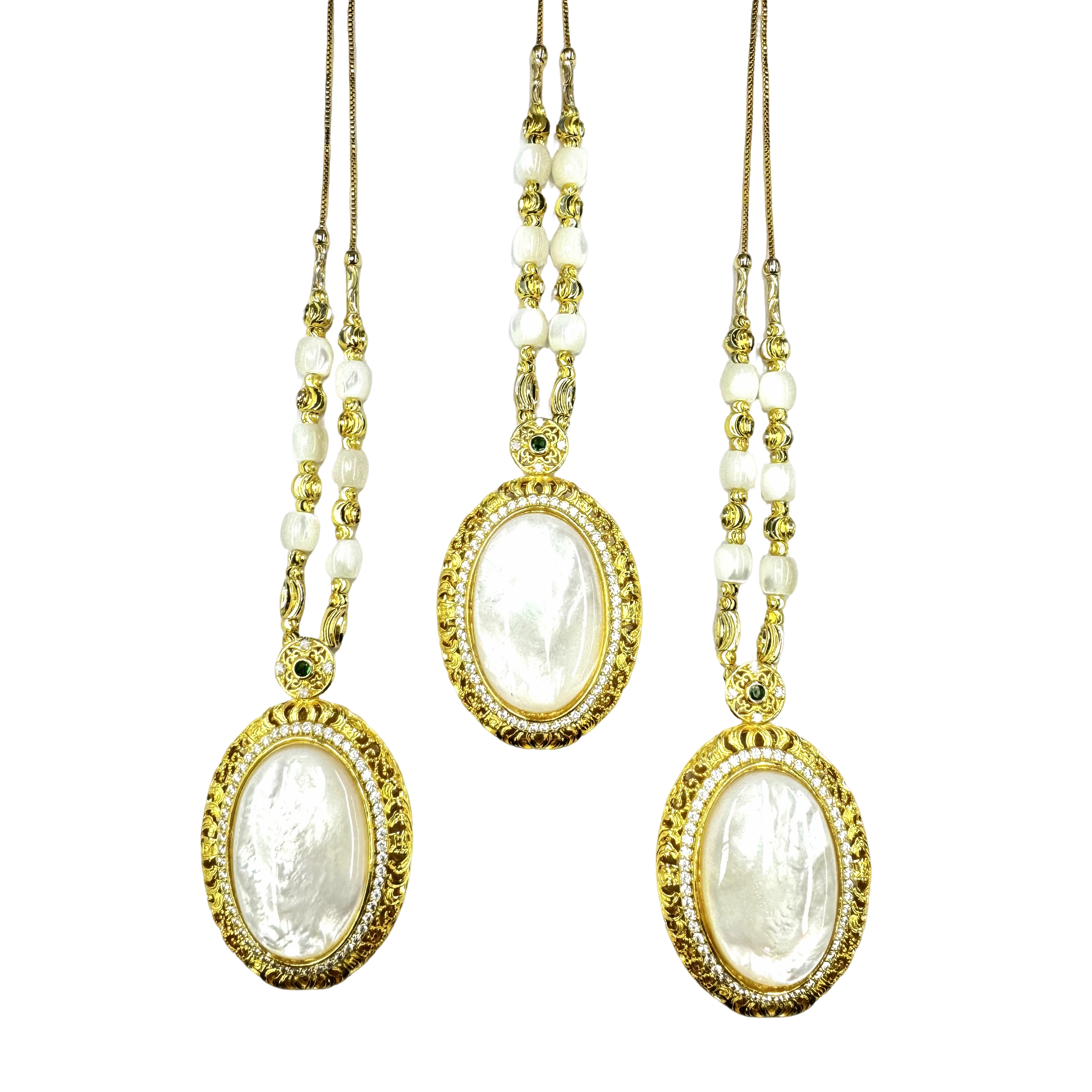 【符老板】y2381-白贝母蛋面镂空吊坠-赠礼盒-赠链-多样性只发一件