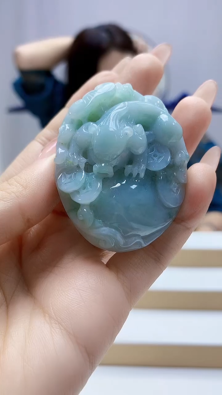 未镶嵌定制翡翠7***24829ty-毛货挂件77