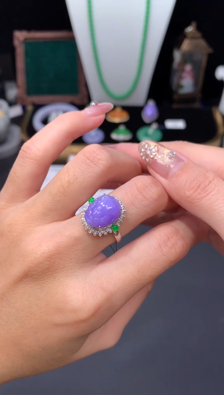 18K金镶嵌定制翡翠48小时鉴赏期 退货不扣服务费