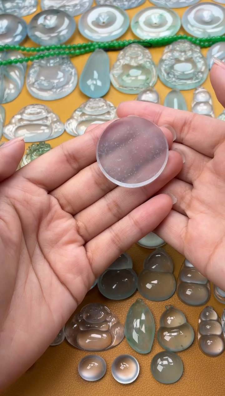 吊坠(不含链)未镶嵌翡翠1 圆牌 35.6 5.0