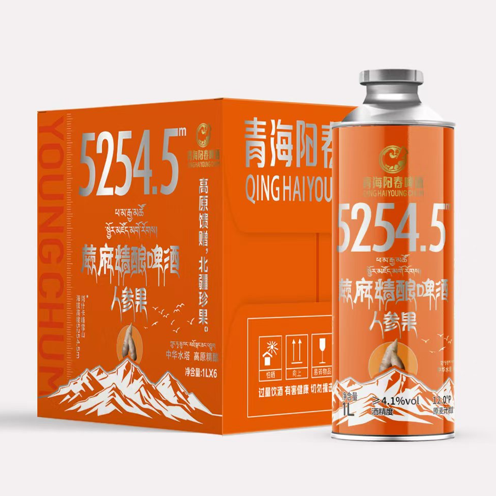 【蕨麻（人参果）啤酒】阳春人参果精酿啤酒1L*6罐