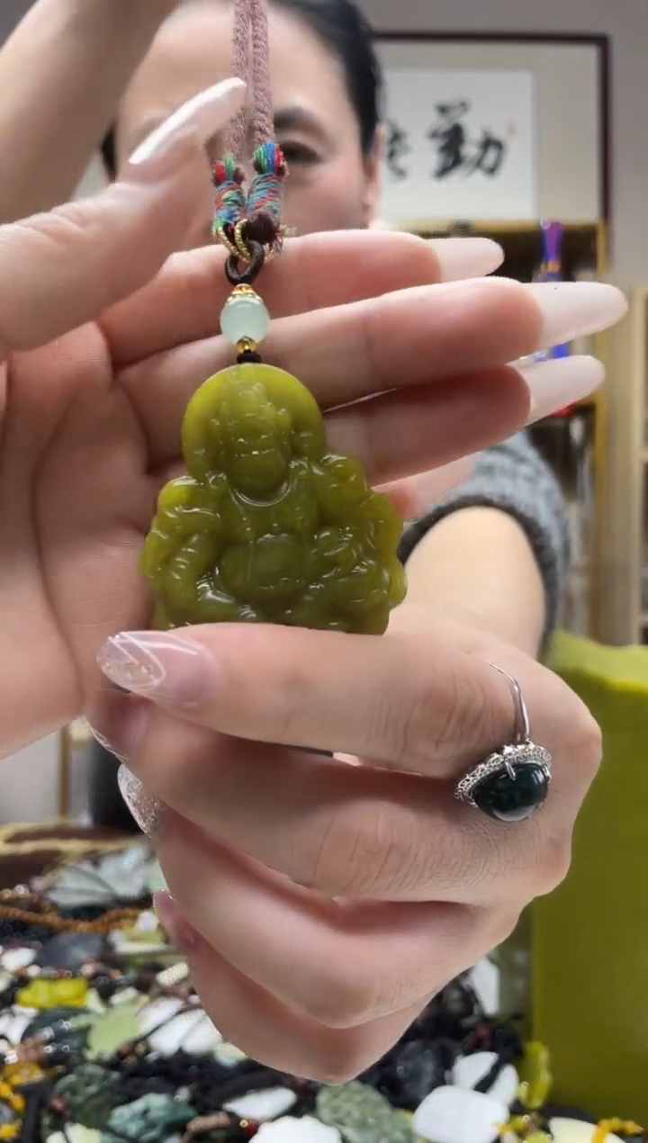 未镶嵌岫玉吊坠多样性发货拍一发一