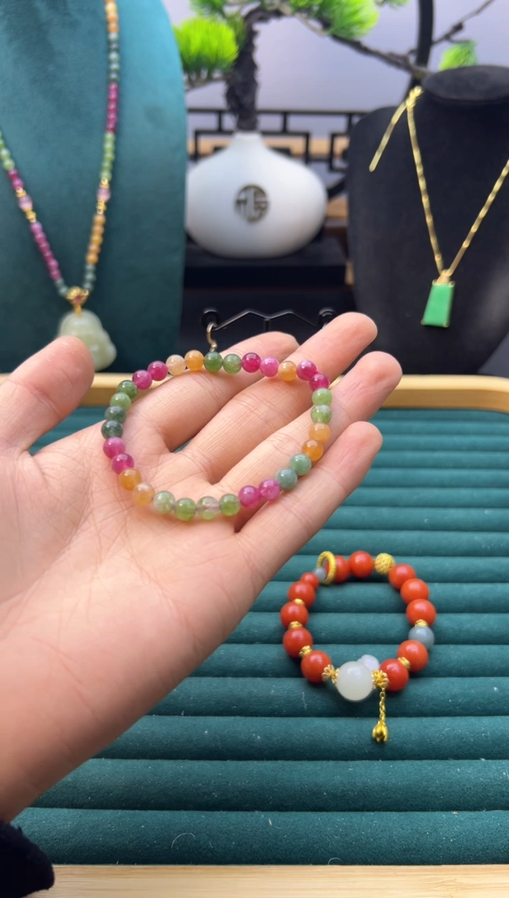 【闪购商品】碧玺耳饰未镶嵌S157