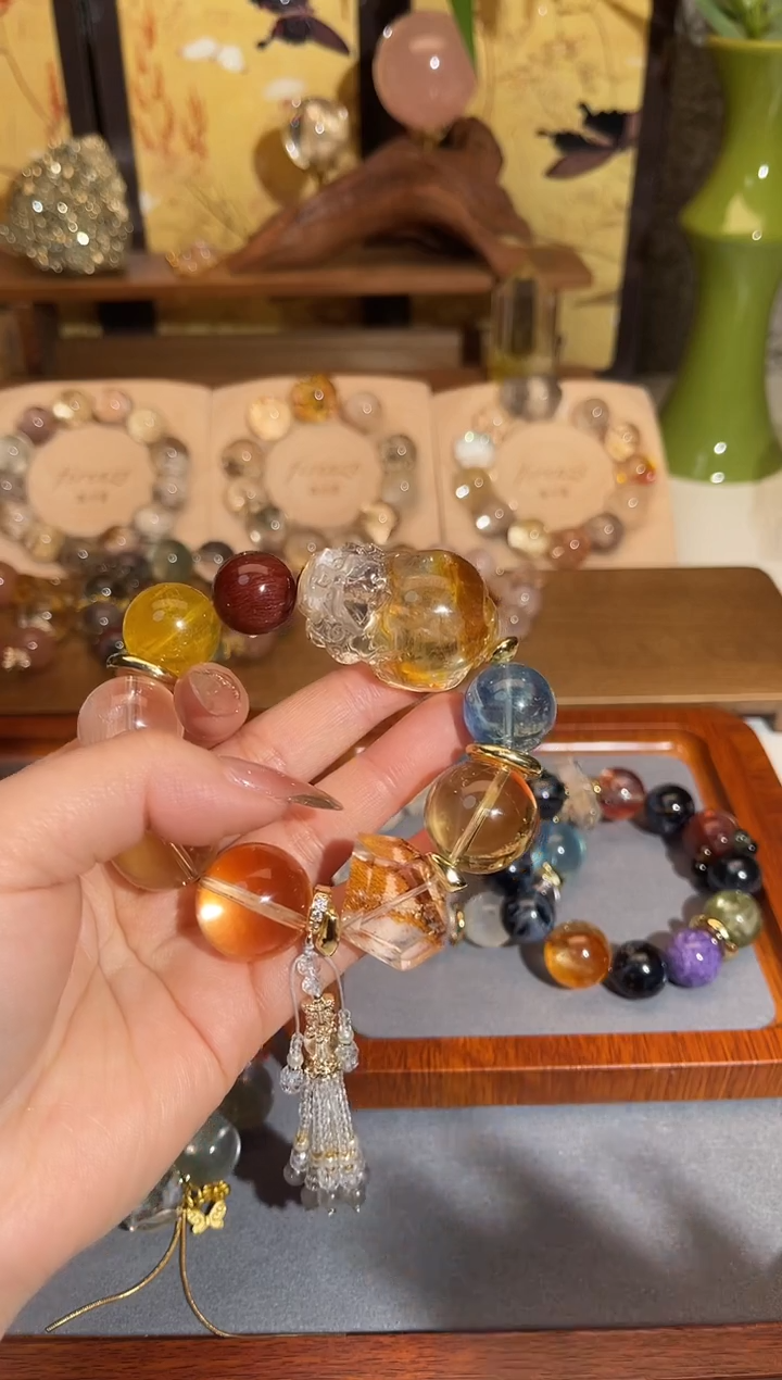 水晶摆件合金DIY原创设计